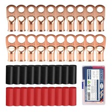 Heavy Duty Copper Wire Lugs Ring Terminals With Heat Shrink