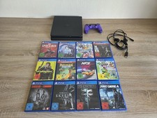 PS 4 Slim 1TB mit 1 Controller und 12 Spielen
