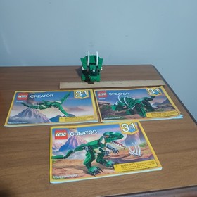 LEGO Creator 3 in 1 Mighty Dinosaur Toy from T-Rex to Triceratops To Pterodactyl