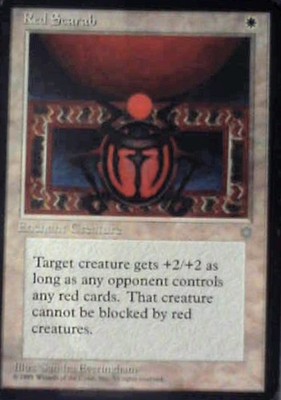 Red Scarab - Ice Age: #49, Magic: The Gathering Lp C356