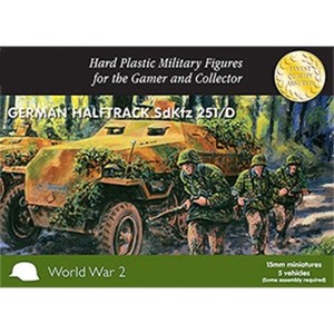 Late war SdKfz 251/D German halftracks Plastic Soldier 15mm WWII Panzergrenadier