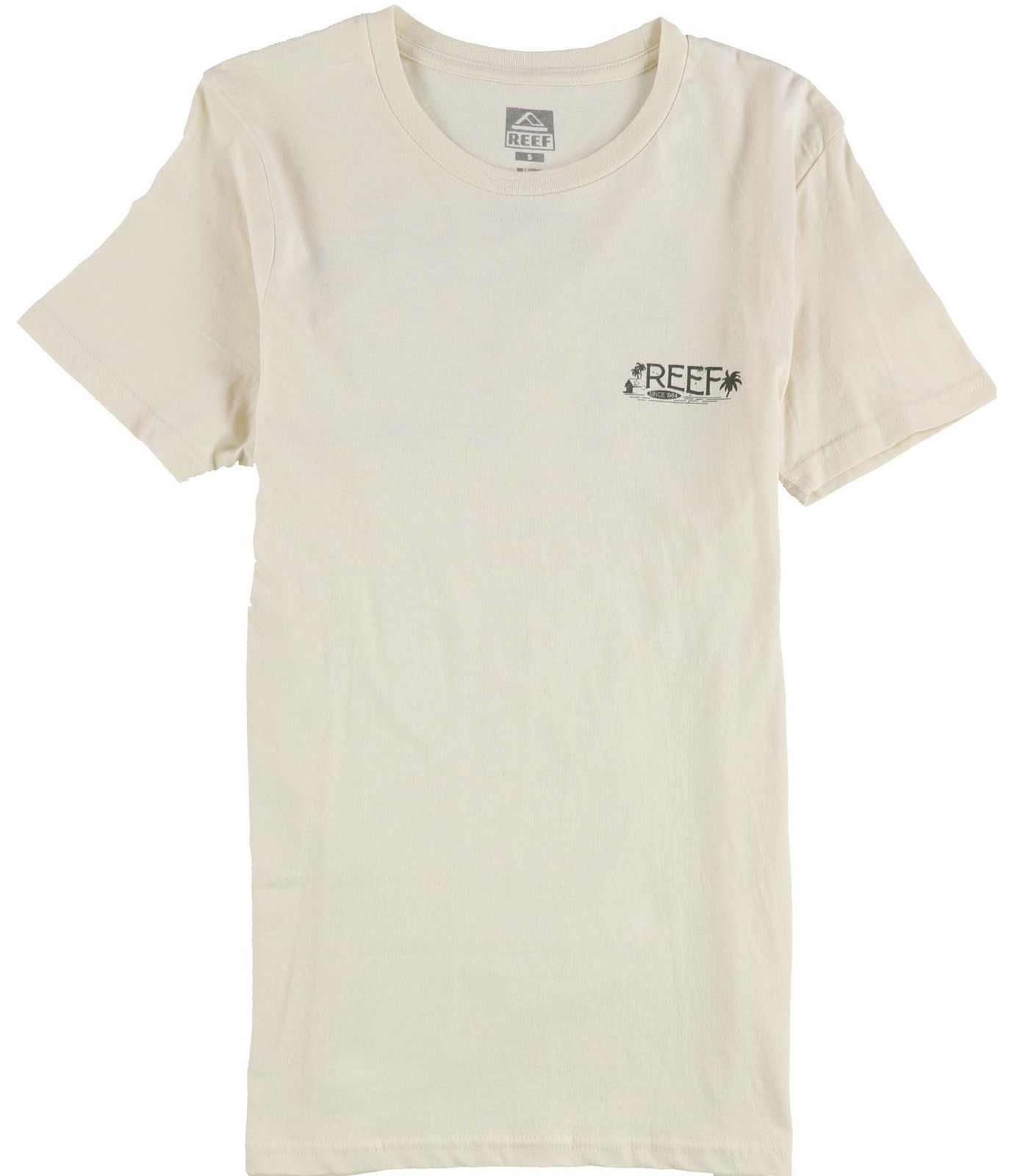 Футболка Reef Mens Surf Club California с графическим рисунком бежевый Маленький размер 3090₽