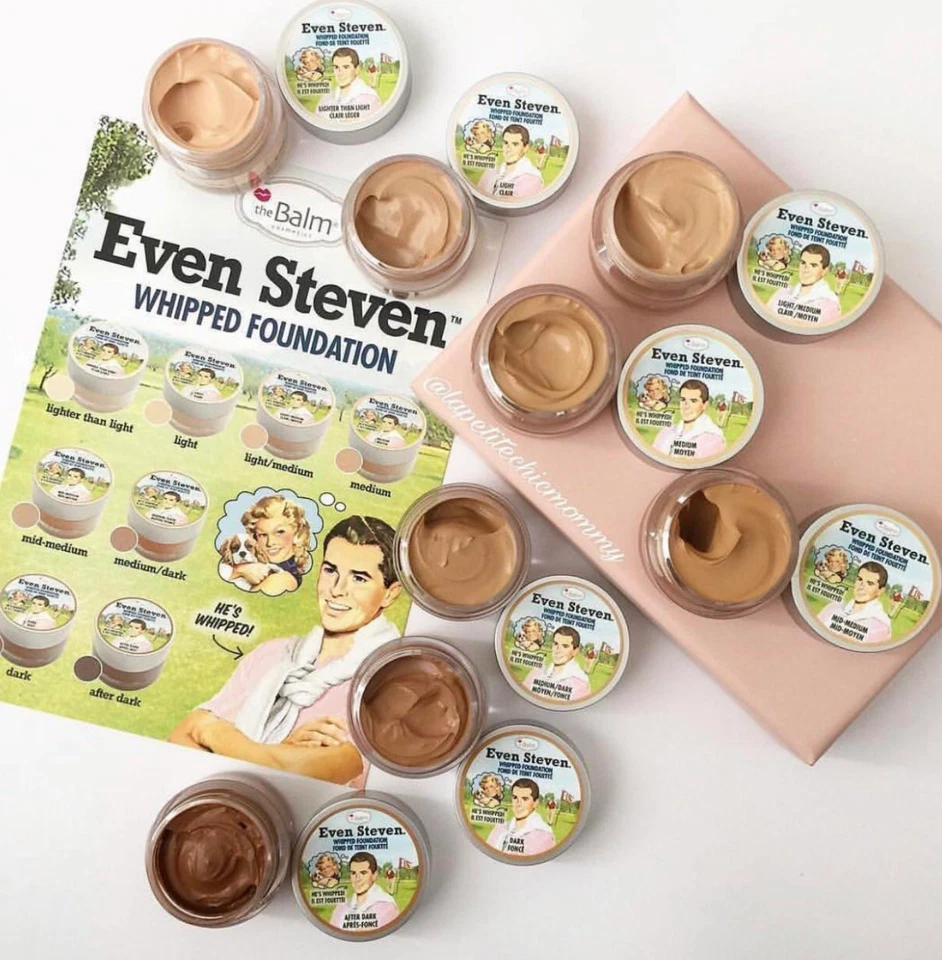 NEW Even Steven Whipped Foundation MEDIUM theBalm Cosmetics - Image 3 of 4