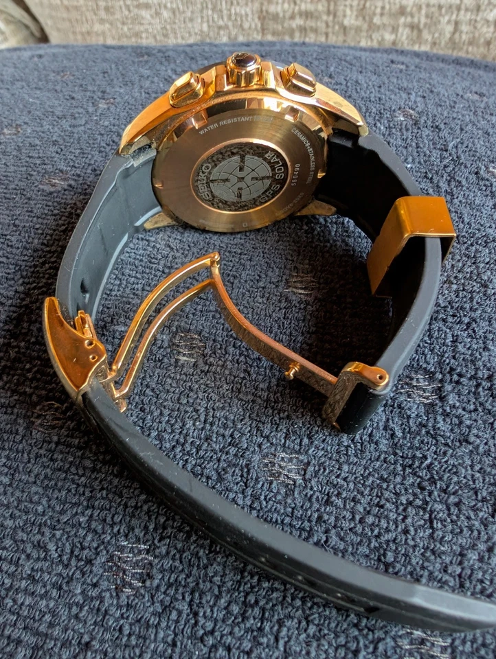 精工 Astron SSE055 GPS Solar Cal 8X53 男式手表盒和纸 — 第 3/4 张图片