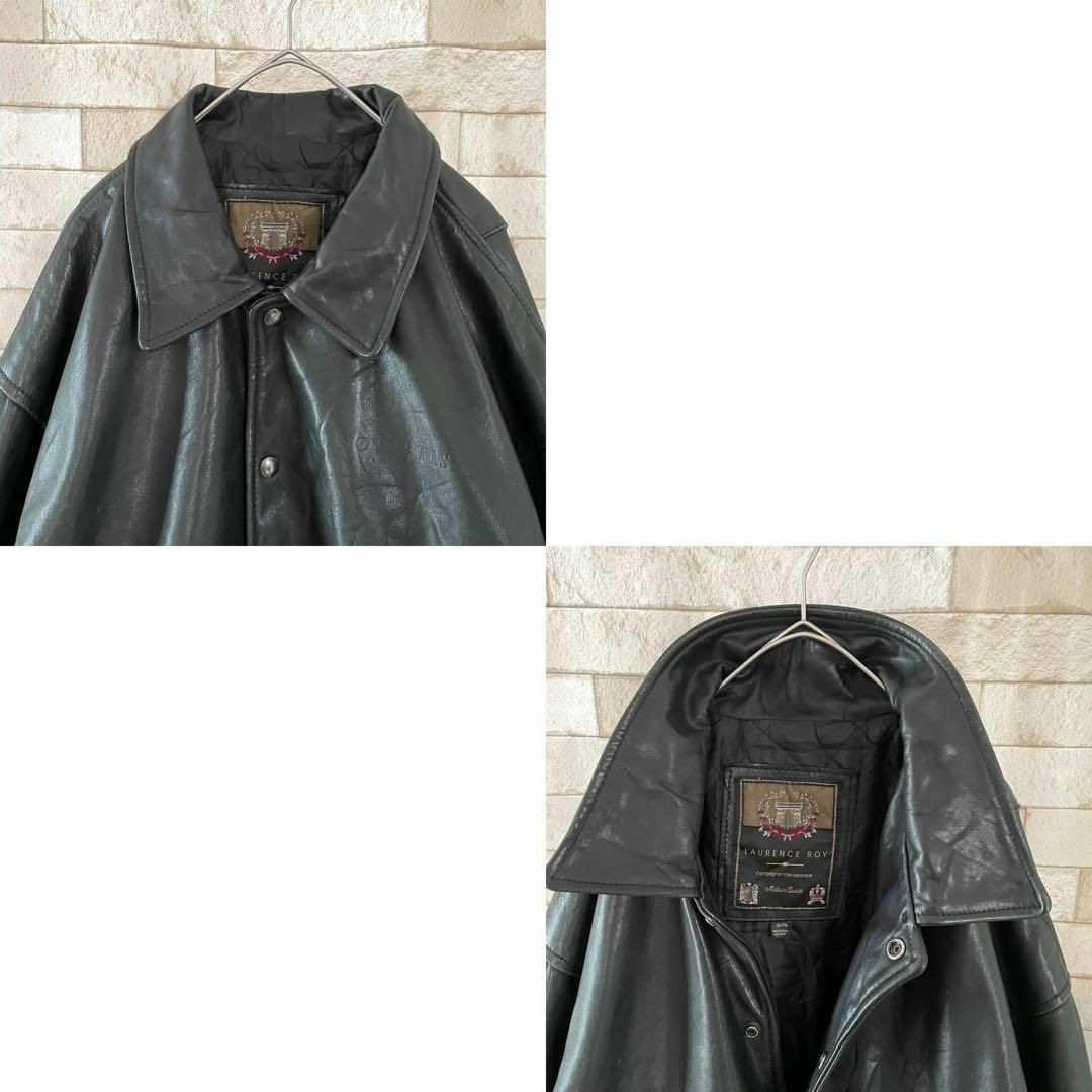 レザージャケット 本革 裏地キルティング カナダ製 ブラック XL Leather Jacket Genuine Leather Lining Quilted Canadian Black