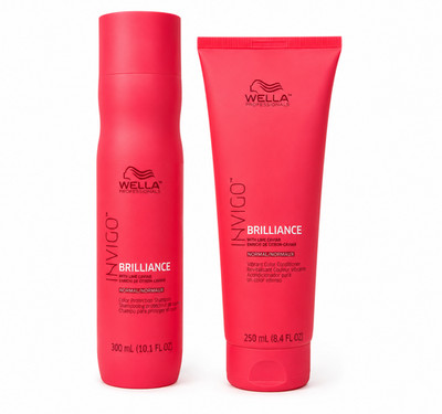 Wella Invigo Brilliance Shampoo & Conditioner for Coarse Hair, 10.1/8.4Oz-2 PACK