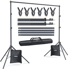 Backdrop Stand for Parties Kit 10X7 Ft Adjustable Back Drop Photography S