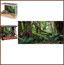 72x18 Inch Terrarium Backdrop Rainforest Moss Reptile Habitat Background