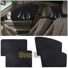 4× Magnetic Car Side Front Rear Window Sun Shade Curtains Cover UV Shield USA