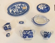 Blue Willow Miniature Tea Set 11 Pieces Made In Japan Vintage A-A5