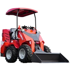 HUAYEE FREE SHIPPING Seated Mini Skid Steer Loader Wheeled B&S 23HP EPA Engine