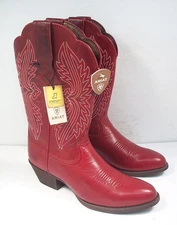 Ariat Women's 7.5 B Red Heritage StretchFit Performance Western Boots Round Toe