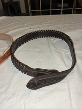 two circle y belt size 32 9018S and 8314 1.5 Wide 38 Inch Long Brown And Black