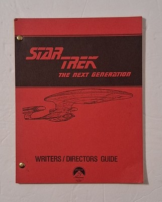 STAR TREK The Next Generation Writers Directors Guide Book Gene Roddenberry 1987