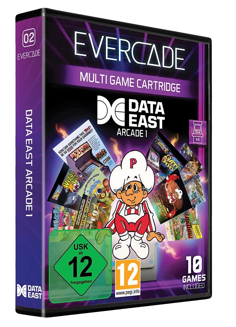 Blaze Evercade Data East Arcade Cartridge 1 Englisch NUOVO