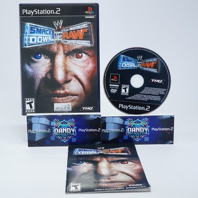 WWE Smackdown vs. Raw PS2 Black Label - CIB W/ Manual - PlayStation 2