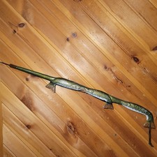 Casey Edwards Wood Carving Ice Stick Ice Fishing Kissing Pike Vintage Fish Decoy