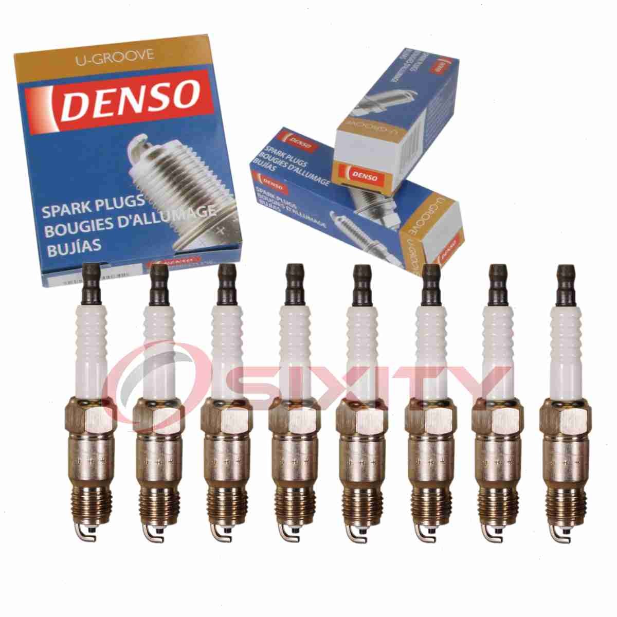 8 pc Denso Standard U-Groove Spark Plugs for 1971 Chevrolet Chevelle 5.7L V8 qq