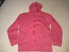 KIDS NAUTICA ZIP UP SWEAT SHIRT JACKET RED M MEDIUM 10-12
