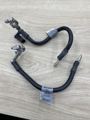 2009 BENTLEY CONTINENTAL LEFT & RIGHT NEGATIVE BATTERY TERMINAL CABLE SET Of 2