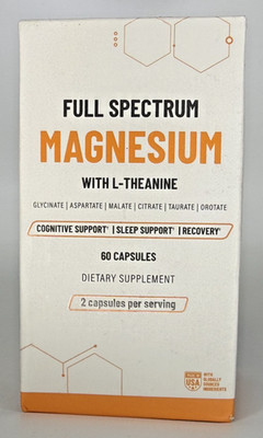 EN-1 Full Magnesium Supplement w/ L-Theanine - 60 Capsules *EXP 11/2026*