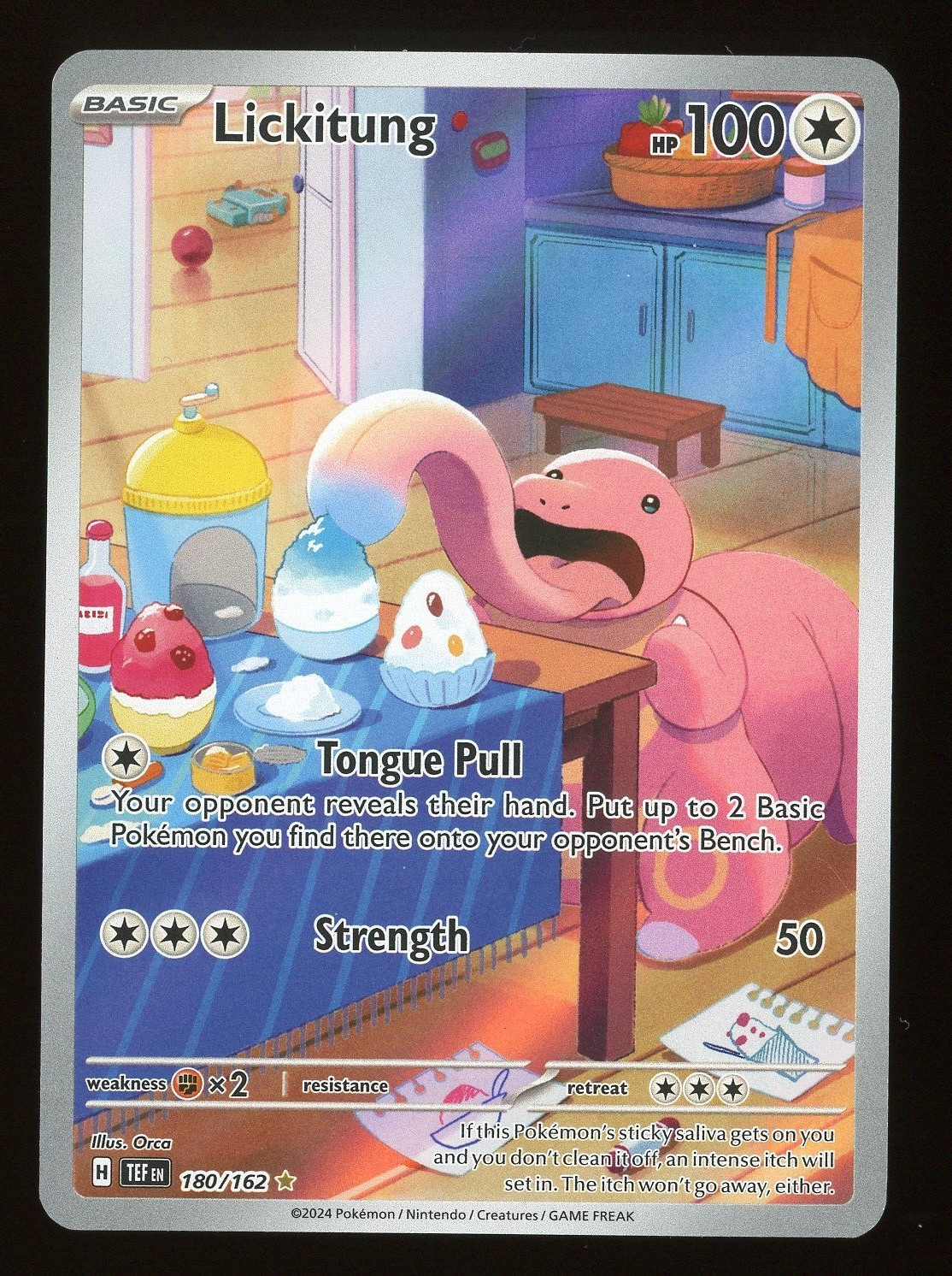 2024 Pokemon TCG TEF EN Lickitung Illustration Rare 180/162