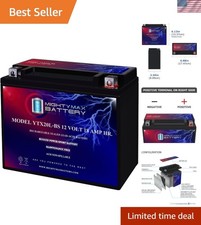 BS - 12 Volt 18 AH, 270 CCA, Rechargeable Maintenance Free SLA AGM Motorcycle...