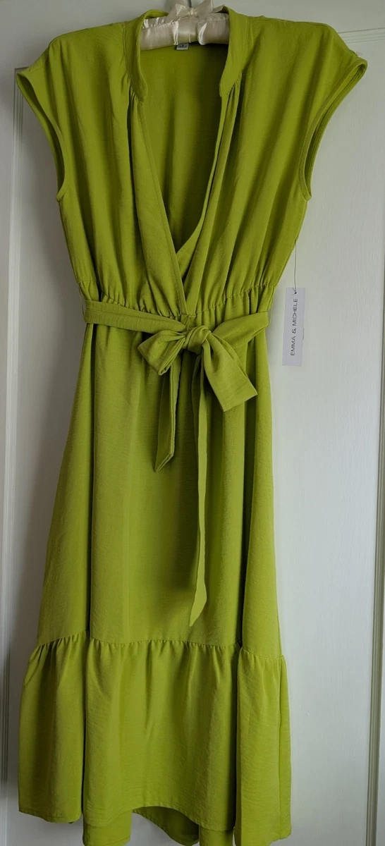 emma and michele green dress Emma & Michele Green Womans Dress Size Small
