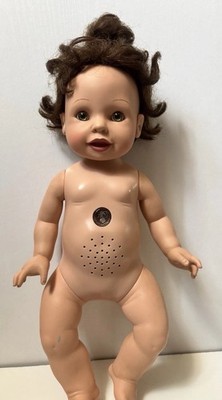 2000 Playmates Amazing Baby Doll Interactive Brown Hair Green Eyes 18  Parts