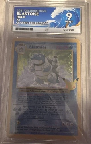 Pokemon TCG - Blastoise - Celebrations 25th Anniversary - 2/102 - ACE 9 - Mint