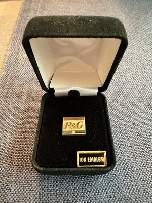 Rare! Procter & Gamble 10 Year 10k Gold Service Pin With Diamond P&G 2009