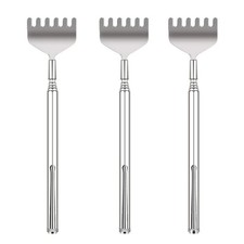 Extendable Back Scratcher for Men 3 Pack Portable Telescopic Metal Back Scrat...