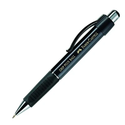 140733 - Stylo à bille GRIP PLUS BALL, mine: M, couleur du corps: noir métallisé - Photo 1/2