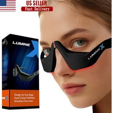 Red Light Therapy Under Eye Massager Puffiness Dark Circles Wrinkles Relief New
