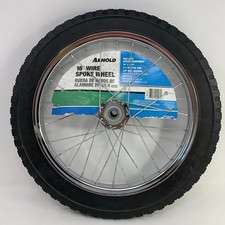 16x1.75 Arnold Wire Spoke Wheel Solid Tire 2-716 Sym. Hub 12 Ball Bearing