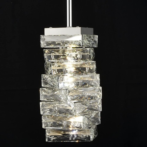 Modern Crystal Pendant Light Bathroom LED Chrome Mini Pendant Lights Kitchen - 第 1/9 張圖片