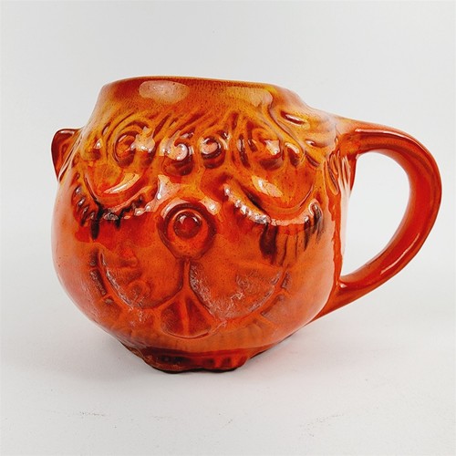 Vintage Pacific Steinzeug Menschen Liebhaber Jean Ellsworth orange Katze Becher - 4" - Bild 1 von 8