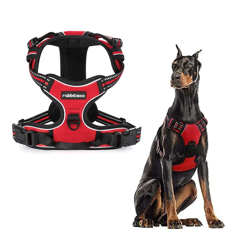 Dog hiking harness with cheap handle