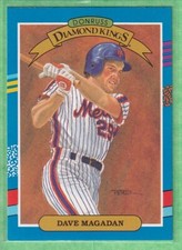 1991 Donruss #17.1 Diamond Kings Dave Magadan (No Yellow Stripe on Right Border)