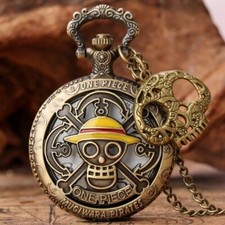 One Piece with Chain Pocket Watch Vintage Accessory Personalized Engraved Gift