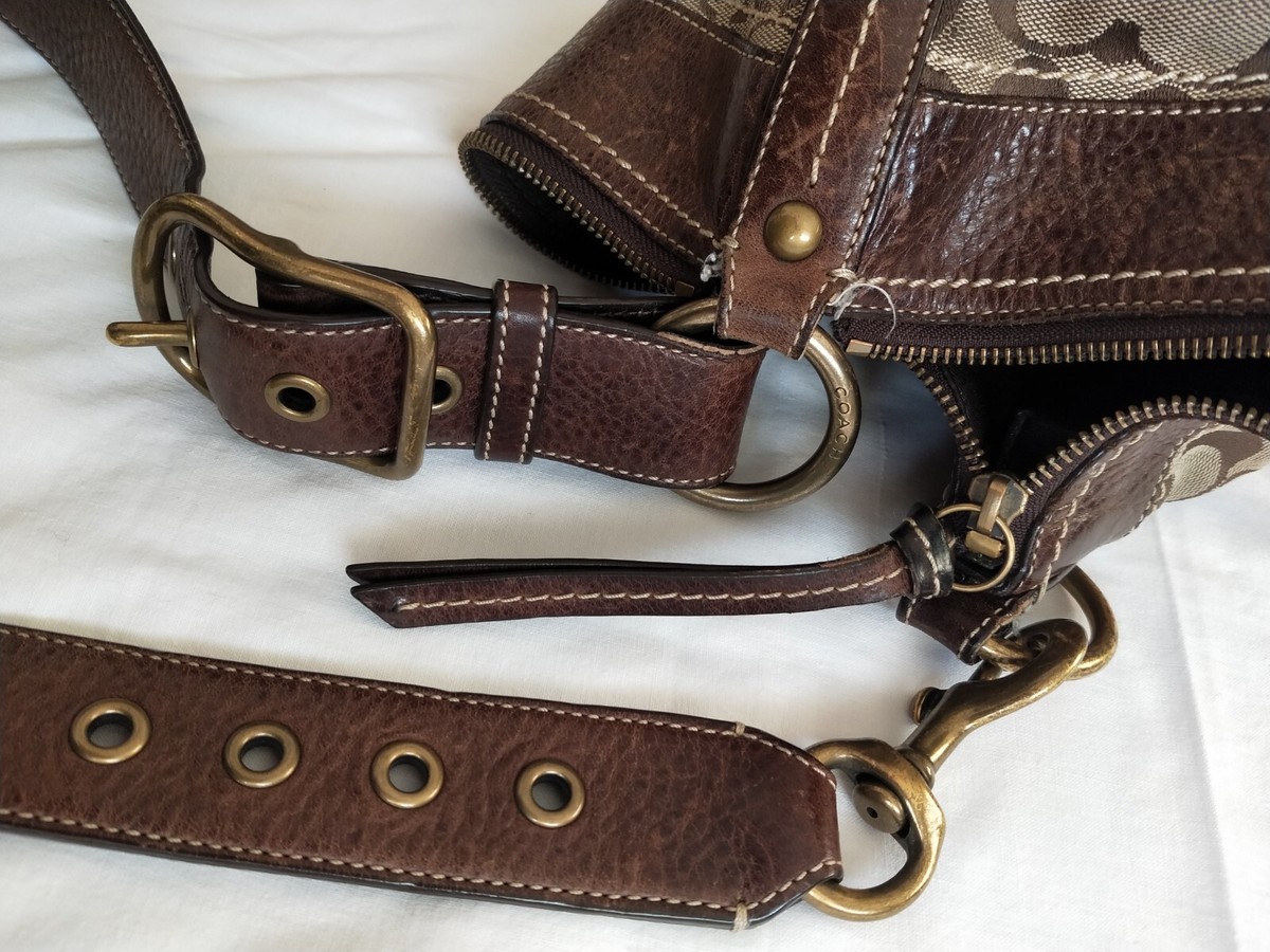 Coach Crossbody&Shoulder Bags Monogram Brown Leather&Canvas