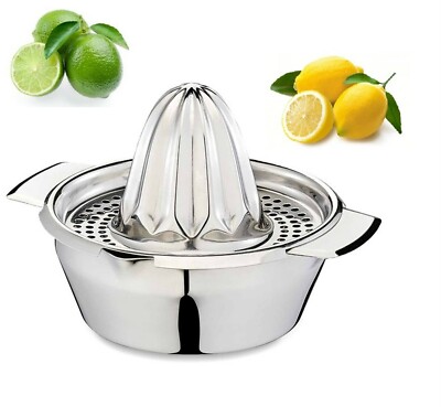 Kuchenprofi: Zitronenpresse Lemon Squeezer Zitronen-Limettenpresse Edelstahl 