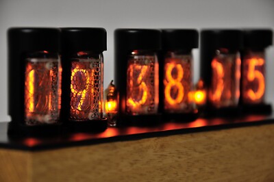 6 pcs  IN-8-2 / ИН-8-2 Nixie tubes for clock. Used, tested, right Nr''5'' + 2 dots
