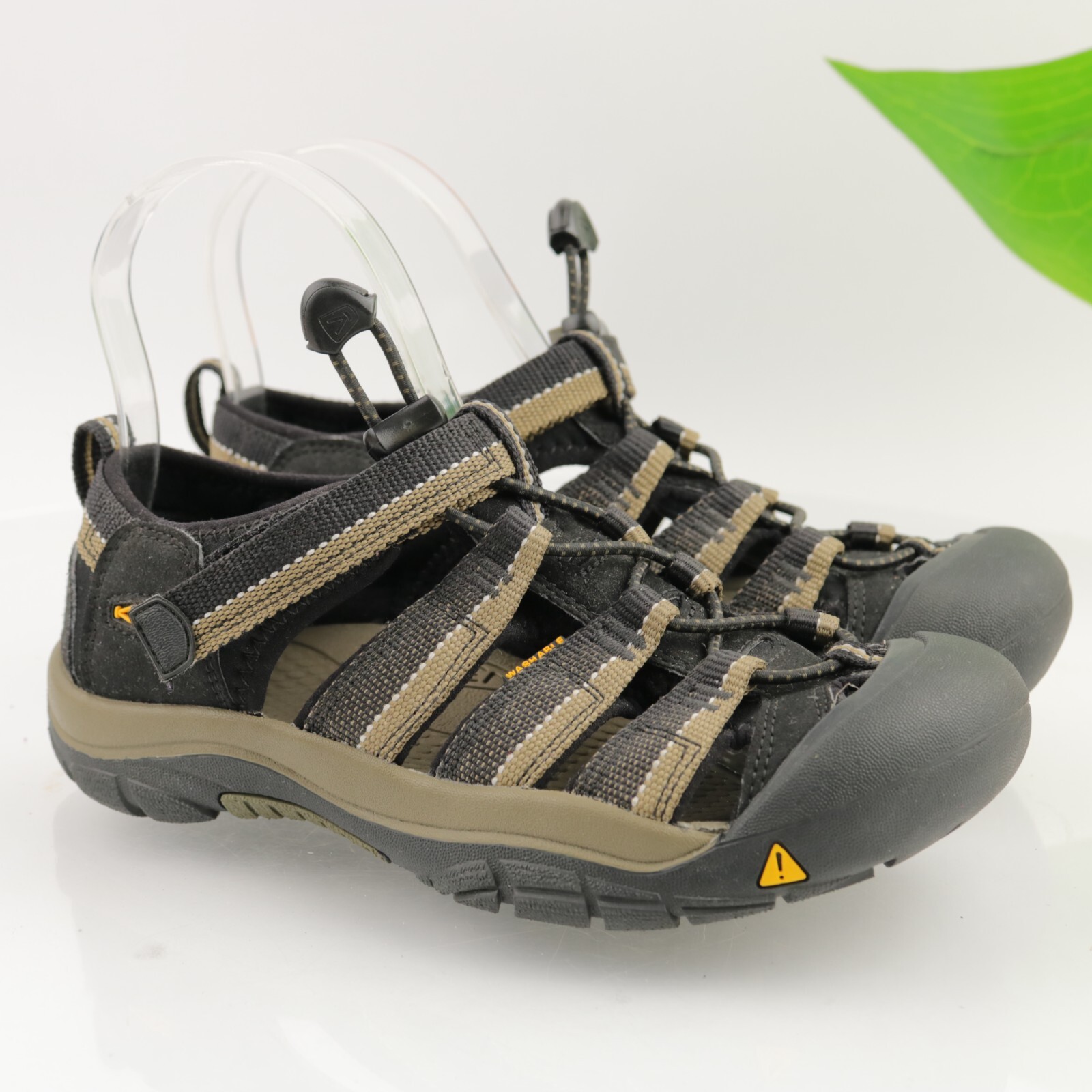 Sandalo Keen ragazzo Newport taglia 4 marrone marrone marrone punta cappuccio elastico pizzo scarpa da acqua escursionismo