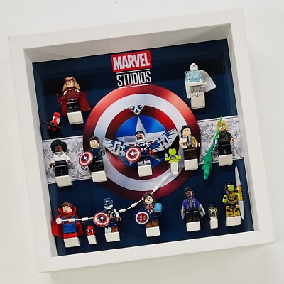 Display Rahmen für LEGO  Marvel Studios Serie 71031 Minifiguren Figuren 27cm