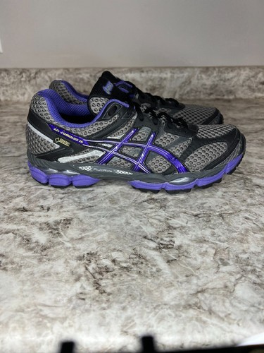 Asics Gel-Cumulus 16 womens size 9 FluidRide Gore-Tex Carbon/Purple Black  T4B5N | eBay