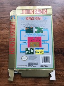 King's Knight Kings Night King Nintendo NES Empty Box Only 