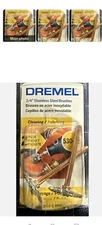 3 Packs DREMEL 530-02 ROTARY POWER TOOL STAINLESS STEEL BRUSH ATTACHMENTS 