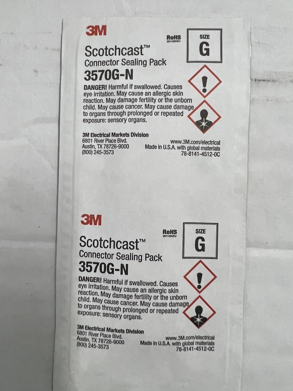 3M 3570G SCOTCHCAST ELECTRICAL CONNECTOR SEALANT…NEW..****LOT OF 5 ...