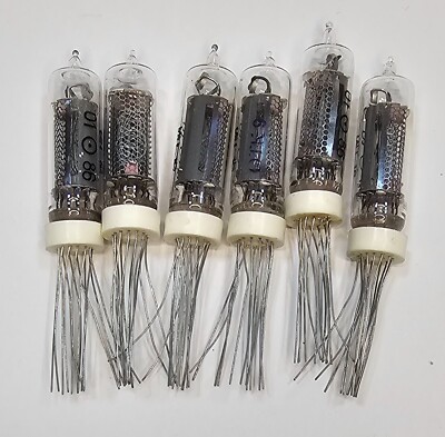 6 x IN-16 nixie tubes NOS OTK tested 100% working IN-12 IN-18 IN-16